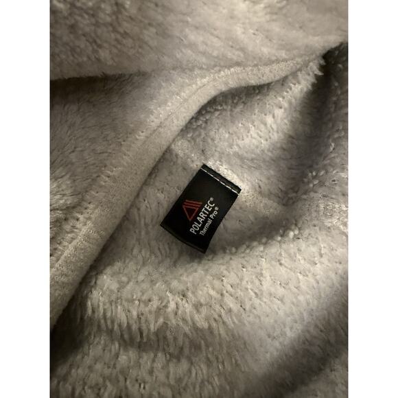 Patagonia Women’s Polartec retool Fleece Pullover Jacket Cream Beige Sz M Snap-T - Picture 9 of 11